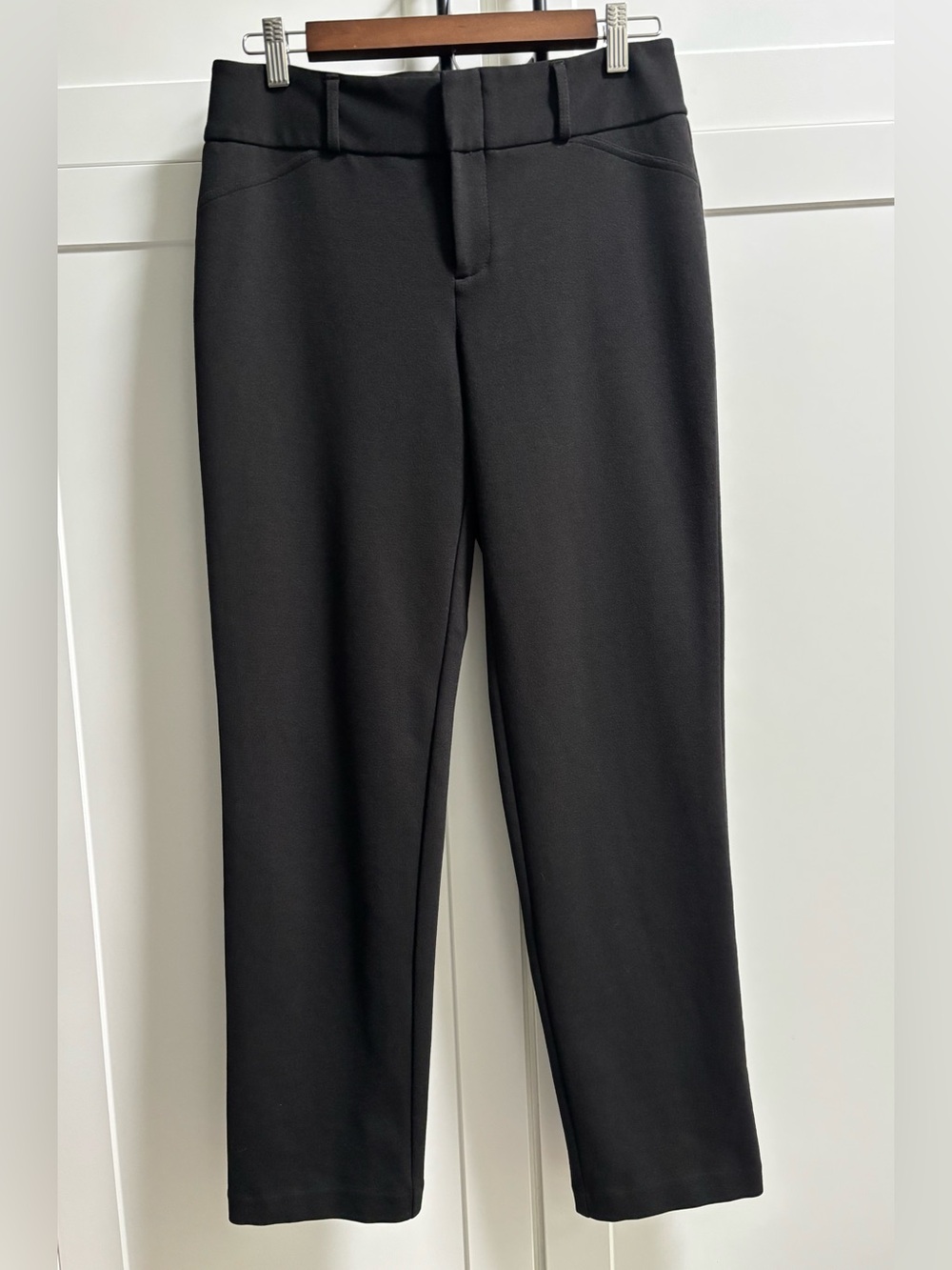 MICHAEL Michael Kors Black Slim Fit Tailored Dress Pants Ankle Trousers - 8